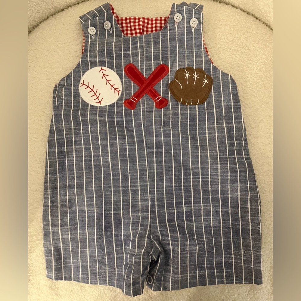 Bailey Boys Striped Blue Baseball Jon Jon